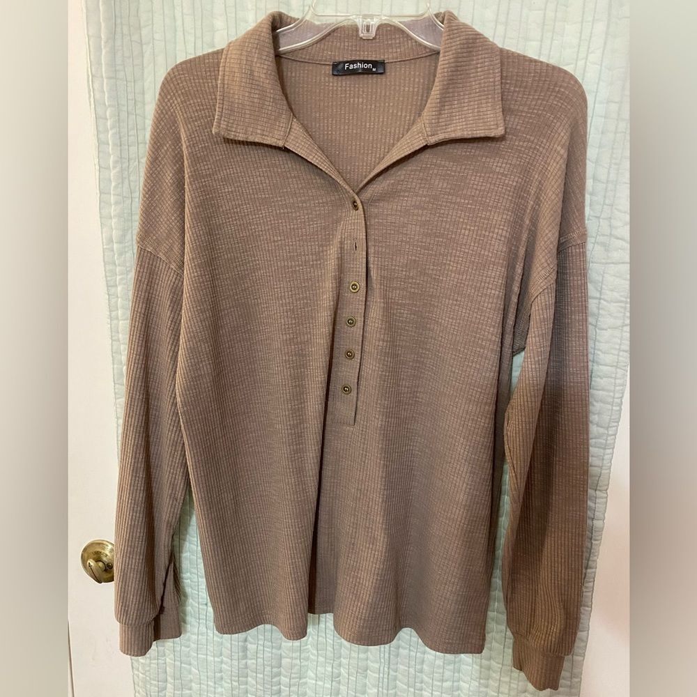 Amazon Casual Button Top